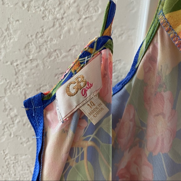 NWT GB Girls Pear Fruit Tie Waist Jumpsuit - Picture 5 of 5